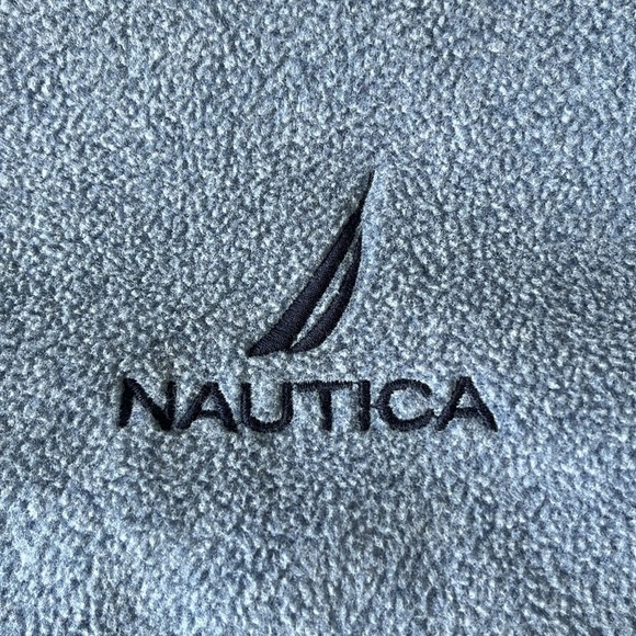 Nautica 1/4 Zip Fleece Sweater Light Blue Men’s Size XXL - Picture 9 of 14